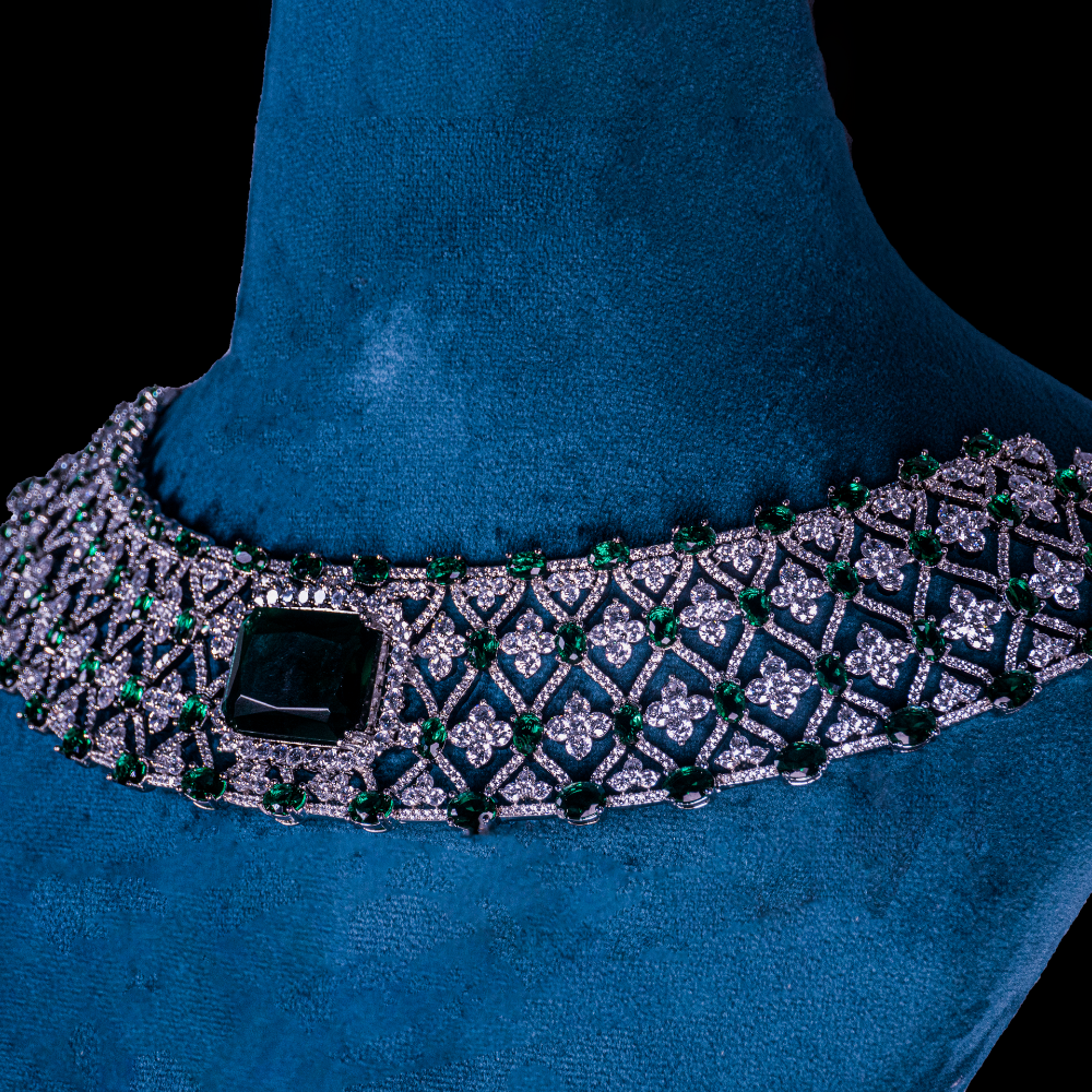 American Diamond Choker Set – Sparkle with Sophistication - Image 2