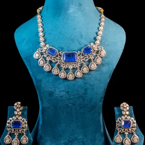 Dabi Kundan Set – Purple Royal Elegance